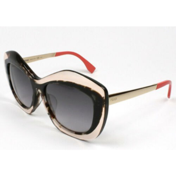 Fendi Sunglasses Butterfly Pilot Red Tortoise main image 5